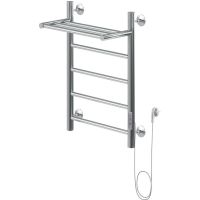 Электрический полотенцесушитель Aquanet Mauro 60х40 R 282005 с полкой Хром — фото 1, Электрические полотенцесушители