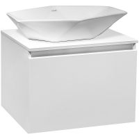 Тумба под раковину Runo Бари 60 00-00001473 подвесная Белая — фото 7, Тумбы под раковину