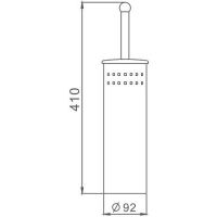 Товар: Ершик для унитаза Haiba HB902 Хром - фото 2 Ершик для унитаза Haiba HB902 Хром — фото 2, Ершики для унитаза
