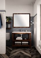 Товар: Зеркало Creto Provence 85 9-1085W Темное дерево - фото 2 Зеркало Creto Provence 85 9-1085W Темное дерево — фото 2, Мебель для ванной