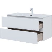 Товар: Тумба под раковину Aquanet Алвита New 100 277518 подвесная Белая матовая - фото 7 Тумба под раковину Aquanet Алвита New 100 277518 подвесная Белая матовая — фото 7, Мебель для ванной