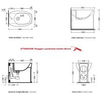 Биде Flaminia Madre MA217LAT Latte — фото 3, Биде