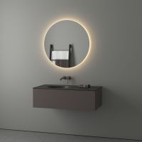 Зеркало Evoform Ledshine d80 BY 2555 с подсветкой 21 W - без выключателя - теплый белый свет — фото 4, Мебель для ванной