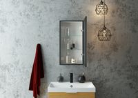 Зеркальный шкаф Континент Mirror Box black Led 35 R МВК054 с подсветкой Черный — фото 3, Зеркальные шкафы в ванную