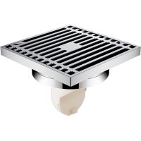 Душевой трап Orange 100x100 TR01-004cr с решеткой Хром глянцевый — фото 1, Трапы для душа