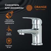 Товар: Смеситель для раковины Orange Iris M41-021cr Хром - фото 6 Смеситель для раковины Orange Iris M41-021cr Хром — фото 6, Смесители