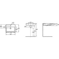 Раковина Jacob Delafon Sully 50 EVT112-00 Белая — фото 5, Раковины накладные