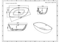 Товар: Акриловая ванна Black&White Swan SB 222 180x90 222SB00 без гидромассажа - фото 7 Акриловая ванна Black&White Swan SB 222 180x90 222SB00 без гидромассажа — фото 7, Ванны