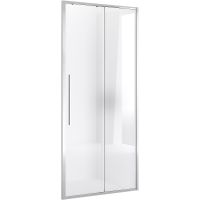 Душевая дверь Niagara Nova 110 NG-64-11A профиль Хром стекло прозрачное — фото 2, Душевые двери в нишу