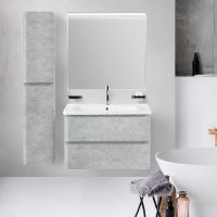 Тумба под раковину BelBagno 80 подвесная Cemento Verona Grigio арт-ALBANO-CER-800-2C-SO-CVG — фото 8, Тумбы под раковину