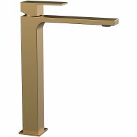 Смеситель для раковины Vincea Cube VBF-1C02BG Брашированное золото — фото 1, Смесители для раковины