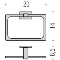 Кольцо для полотенец Colombo Design Look B1631.HPS1 Нержавеющая сталь — фото 2, Полотенцедержатели