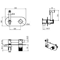 Товар: Гигиенический душ со смесителем Boheme Stick 127-SGM.4 Оружейная сталь глянцевая - фото 2 Гигиенический душ со смесителем Boheme Stick 127-SGM.4 Оружейная сталь глянцевая — фото 2, Душевое оборудование. Душевая программа