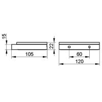 Мыльница стеклянная Keuco Edition 11 11155 019000 Хром — фото 4, Мыльницы
