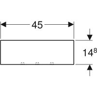Полка Geberit Smyle Square 500.362.00.1 Белая — фото 3, Полки