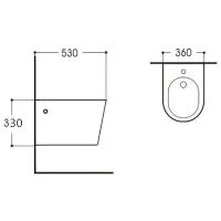 Товар: Биде Aquatek Вега AQ1057-MW подвесное Белое матовое - фото 2 Биде Aquatek Вега AQ1057-MW подвесное Белое матовое — фото 2, Биде