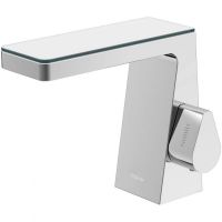 Смеситель для раковины Black&White Universe 7320U Хром Белый матовый — фото 1, Смесители