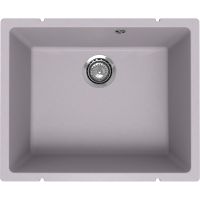 Кухонная мойка Ulgran Quartz Underground 500-04 Платина — фото 1, Кухонные мойки