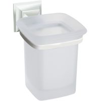 Стакан для зубных щеток Art&Max Zoe AM-G-6831-Bi Белый — фото 1, Мыльницы