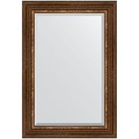 Зеркало Evoform Exclusive 96х66 BY 3439 с фацетом в багетной раме - Римская бронза 88 мм — фото 1, Мебель для ванной