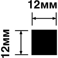 Молдинг HIWOOD D12V1 2700x12x12 мм — фото 2, Молдинги