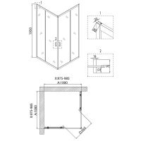 Товар: Душевой уголок Niagara Nova NG-6809-08 BLACK 100х100 профиль Черный стекло прозрачное - фото 6 Душевой уголок Niagara Nova NG-6809-08 BLACK 100х100 профиль Черный стекло прозрачное — фото 6, Душевые уголки