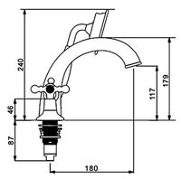 Смеситель на борт ванны Gappo G89-6 G1189-6 Золото — фото 9, Смесители