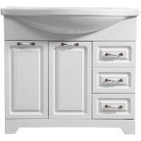 Тумба под раковину Stella Polar Кармела 90 SP-00000175 Ольха белая — фото 2, Тумбы под раковину