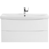 Тумба под раковину BelBagno Marino-Cer 90 MARINO-CER-900-2C-SO-BL-P подвесная Bianco Lucido — фото 1, Тумбы под раковину