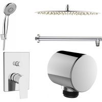 Душевая система Aquanet Static 2.11 257167 Хром — фото 1, Встраиваемые душевые комплекты