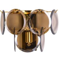 Настенный светильник Divinare Chloe 7566/01 AP-1 Коньячный Золото — фото 1, Светильники