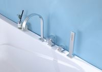 Смеситель на борт ванны Abber Wasserfall AF8613 Хром — фото 2, Смесители на борт ванны