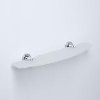 Стеклянная полка WasserKRAFT Mosel K-46624 Хром — фото 2, Полки для ванной и душа