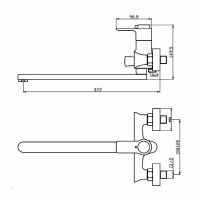 Товар: Смеситель для ванны Orange Aristo T19-211cr универсальный Хром - фото 9 Смеситель для ванны Orange Aristo T19-211cr универсальный Хром — фото 9, Смесители