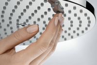 Душевая система Hansgrohe Raindance Select S Showerpipe 27633670 с термостатом Черная матовая — фото 2, Душевые стойки