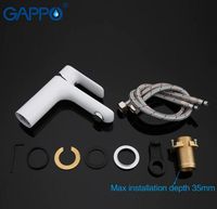 Товар: Смеситель для раковины Gappo G48 G1048 Белый Хром - фото 12 Смеситель для раковины Gappo G48 G1048 Белый Хром — фото 12, Смесители