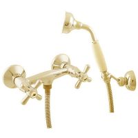 Смеситель для душа Rav Slezak Morava retro MK180.5/2Z Золото — фото 1, Смеситель для душа