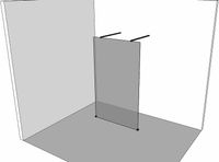 Душевая перегородка Allen Brau Infinity 2 160 3.21058.BBA.T профиль Черный браш стекло тонированное — фото 5, Душевые перегородки