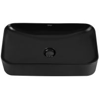 Раковина-чаша Abber Rechteck 60 AC2204MB Черная матовая — фото 3, Раковины накладные