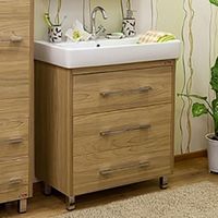 Тумба под раковину Sanflor Ларго 70 С0002109 Швейцарский вяз — фото 1, Тумбы под раковину