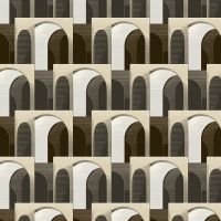 Обои Grandeco Ciara A 63301 Винил на флизелине (0,53*10,05) Коричневый/Бежевый, Абстракция/Архитектура/Геометрия — фото 1, Обои для стен