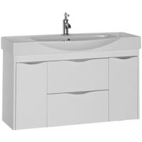 Тумба под раковину Aquanet Франка 105 183055 подвесная Белая — фото 1, Тумбы под раковину