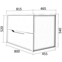 Товар: Тумба с раковиной WellWant by Orange Aura 80 WWTRAW468254WM подвесная - фото 6 Тумба с раковиной WellWant by Orange Aura 80 WWTRAW468254WM подвесная — фото 6, Мебель для ванной