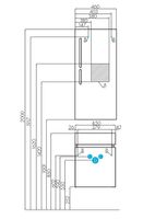 Тумба под раковину Aquaton Эклипс М 45 L 1A172801EK49L подвесная Белый Эбони светлый — фото 8, Мебель для ванной