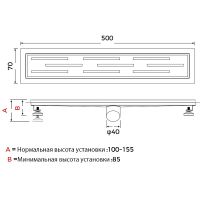 Товар: Душевой лоток Gappo G85007-1 с решеткой Нержавеющая сталь - фото 13 Душевой лоток Gappo G85007-1 с решеткой Нержавеющая сталь — фото 13, Душевые лотки
