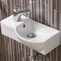 Раковина WeltWasser Aisbach 7940 GL-WT L 40 10000008686 Белая глянцевая — фото 1, Мини-раковины