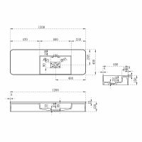 Товар: Раковина Vincea 120 VWB-6S412MW Белая матовая - фото 5 Раковина Vincea 120 VWB-6S412MW Белая матовая — фото 5, Раковины подвесные