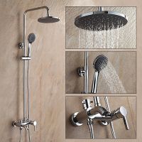 Душевая система Frap F2416 Хром — фото 12, Душевые стойки