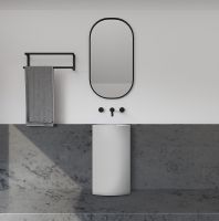 Товар: Раковина Abber Stein 45 AS2506-H Белая матовая - фото 5 Раковина Abber Stein 45 AS2506-H Белая матовая — фото 5, Раковины напольные