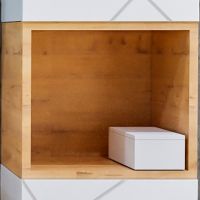 Товар: Ниша для пенала Бриклаер Кристалл 35 4627125415852 Дуб Бунратти - фото 1 Ниша для пенала Бриклаер Кристалл 35 4627125415852 Дуб Бунратти — фото 1, Полки